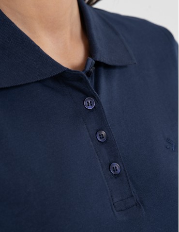 Koszulka polo damska Premium Line - GRANATOWY  - produkt 2