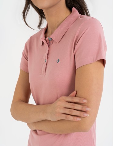 Koszulka polo damska Premium Line - RÓŻOWY