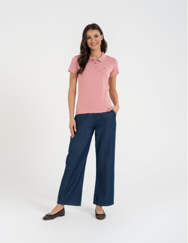 Koszulka polo damska Premium Line - RÓŻOWY  - produkt 2