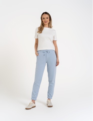 Spodnie dresowe damskie z kieszeniami i ściągaczami