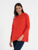 Bluza damska dresowa oversize z kapturem
