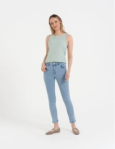 Damskie spodnie skinny jeansowe rurki