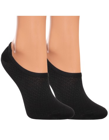 Skarpetki damskie niskie stopki klasyczne szybkoschnące 12-pak - BLACK  - produkt 2