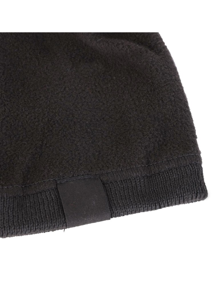 Czapki - Klasyczna czapka męska gładka ocieplana polarem CZARNY  - produkt moraj.pl 7