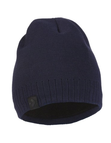 Czapki - Klasyczna czapka męska gładka ocieplana polarem CZARNY - produkt 10