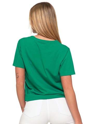 Koszulki i T-shirty - Koszulka damska bawełna Premium T-shirt dekolt okrągły BIAŁY - produkt 53