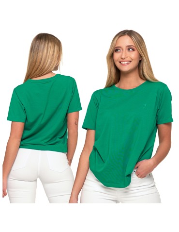 Koszulki i T-shirty - Koszulka damska bawełna Premium T-shirt dekolt okrągły BIAŁY - produkt 54