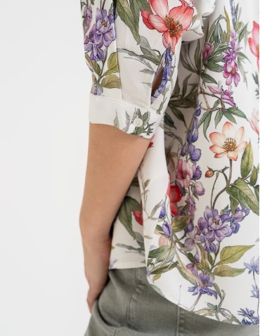 Koszule - Koszula damska oversize lekka ze 100% wiskozy WZÓR 1 - produkt 4