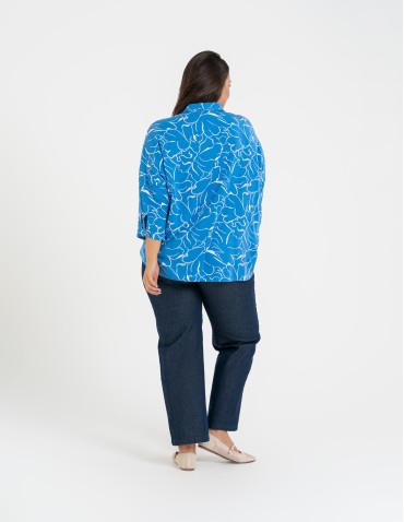 Koszule - Koszula damska oversize lekka ze 100% wiskozy WZÓR 2 - produkt 4