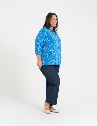 Koszule - Koszula damska oversize lekka ze 100% wiskozy WZÓR 2 - produkt 2