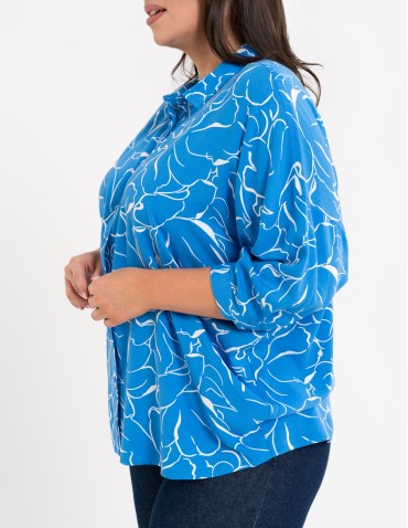 Koszule - Koszula damska oversize lekka ze 100% wiskozy WZÓR 2 - produkt 5