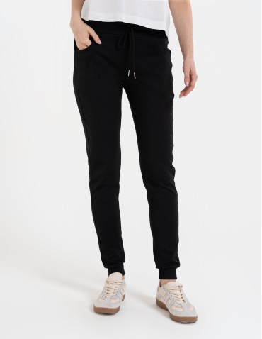 Spodnie dresowe damskie ze ściągaczami  - produkt 2