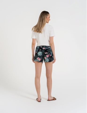 Szorty dresowe - Spodenki damskie szorty krótkie z wiązaniem i kieszeniami WZÓR 1 - produkt 7