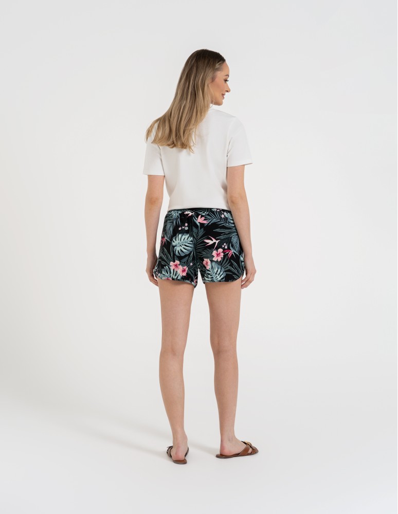 Szorty dresowe - Spodenki damskie szorty krótkie z wiązaniem i kieszeniami WZÓR 1 - produkt moraj.pl 7