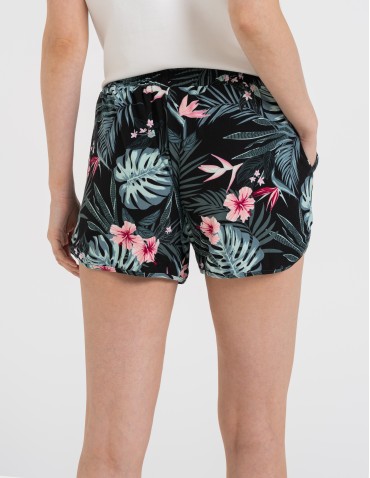 Szorty dresowe - Spodenki damskie szorty krótkie z wiązaniem i kieszeniami WZÓR 1 - produkt 8