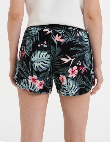 Szorty dresowe - Spodenki damskie szorty krótkie z wiązaniem i kieszeniami WZÓR 1 - produkt 4