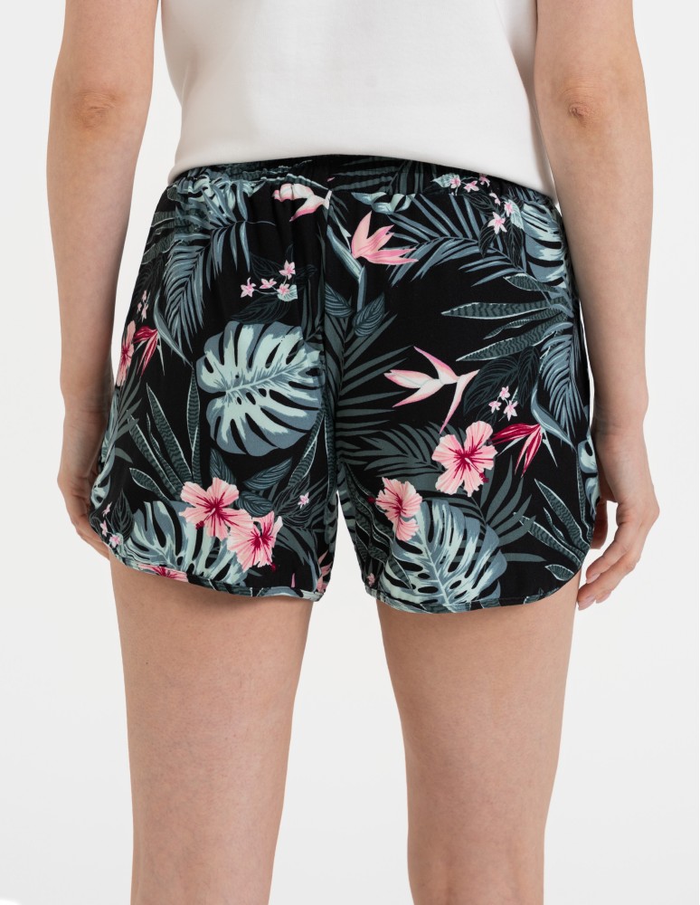 Szorty dresowe - Spodenki damskie szorty krótkie z wiązaniem i kieszeniami WZÓR 1 - produkt moraj.pl 4