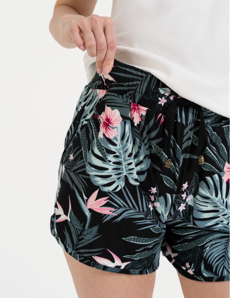 Szorty dresowe - Spodenki damskie szorty krótkie z wiązaniem i kieszeniami WZÓR 1 - produkt moraj.pl 6