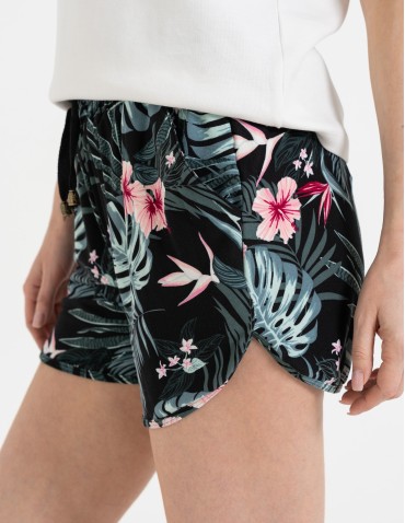 Szorty dresowe - Spodenki damskie szorty krótkie z wiązaniem i kieszeniami WZÓR 1 - produkt 10