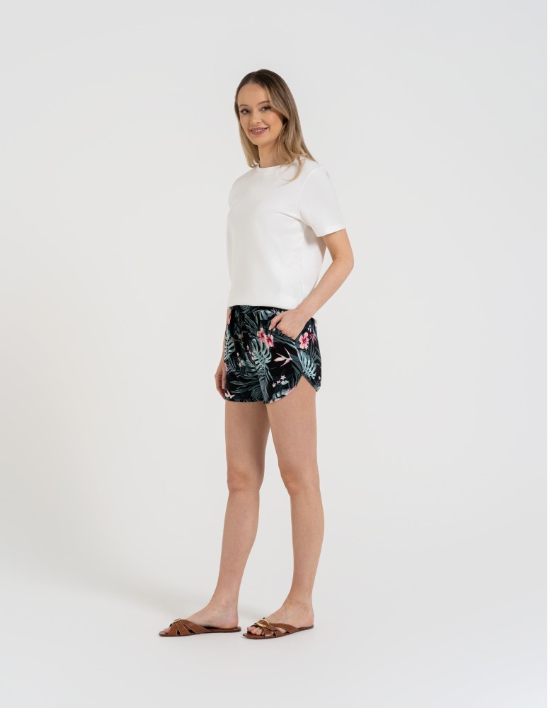 Szorty dresowe - Spodenki damskie szorty krótkie z wiązaniem i kieszeniami WZÓR 1 - produkt moraj.pl 9