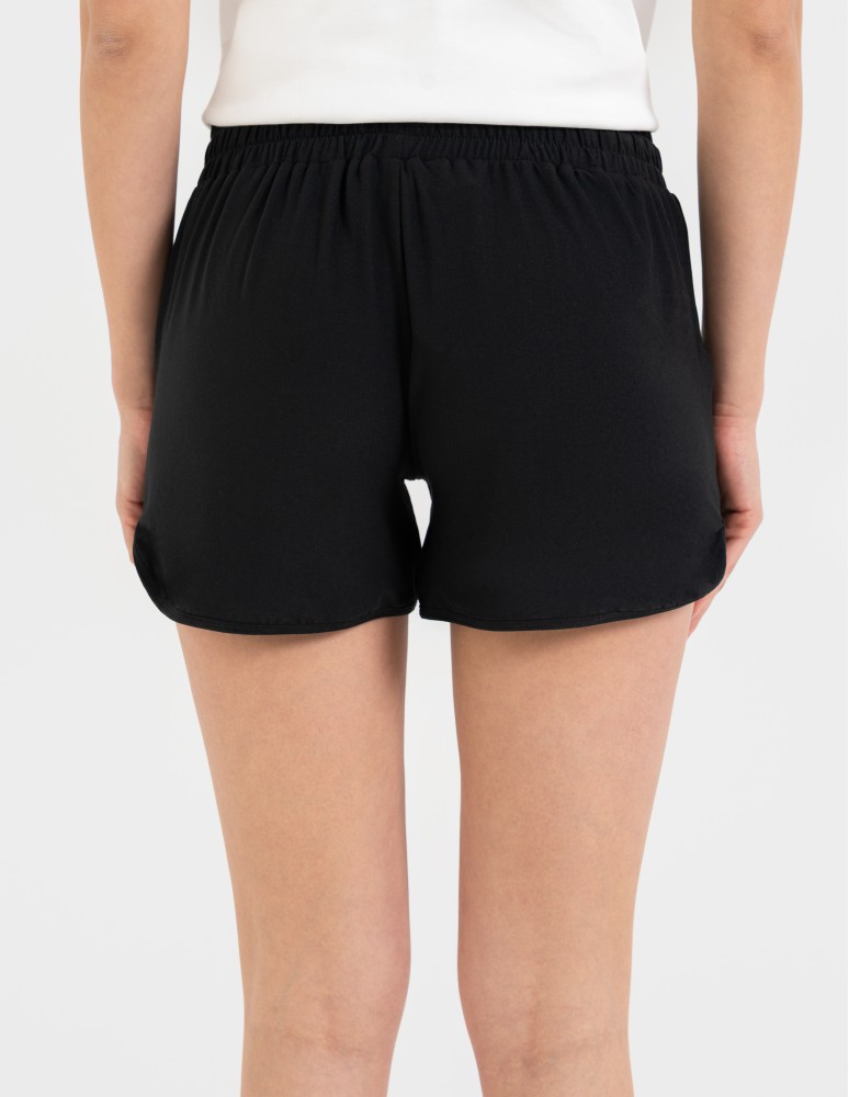 Szorty dresowe - Krótkie spodenki damskie szorty gładkie CZARNY - produkt moraj.pl 8