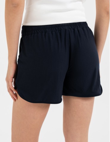 Szorty dresowe - Krótkie spodenki damskie szorty gładkie GRANATOWY - produkt 3