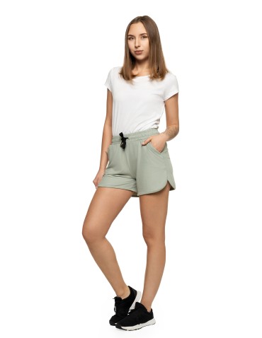 Szorty dresowe - Krótkie spodenki damskie szorty gładkie MIĘTA - produkt 5