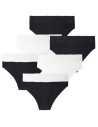 Majtki damskie maxi bikini z szerokim koronkowym pasem 6-pak WIELOKOLOROWY