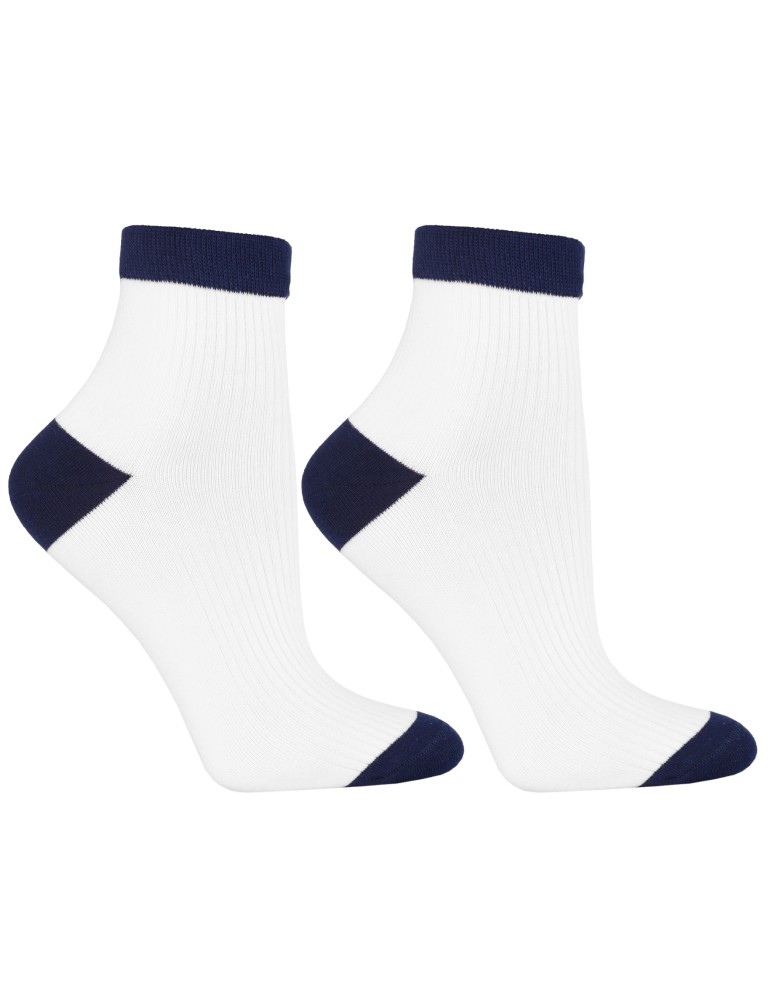 Skarpetki za kostkę - Skarpetki damskie bawełniane do kostki oddychające 12-pak WIELOKOLOROWY  - produkt moraj.pl 2