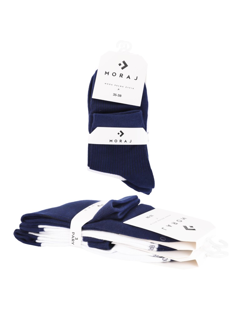 Skarpetki za kostkę - Skarpetki damskie bawełniane do kostki oddychające 12-pak WIELOKOLOROWY  - produkt moraj.pl 5