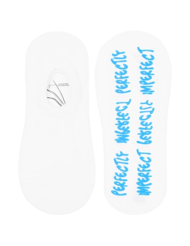 Niskie stopki - Skarpetki damskie niskie stopki bawełniane z napisami antypoślizgowe 6-pak WIELOKOLOROWY - produkt 3