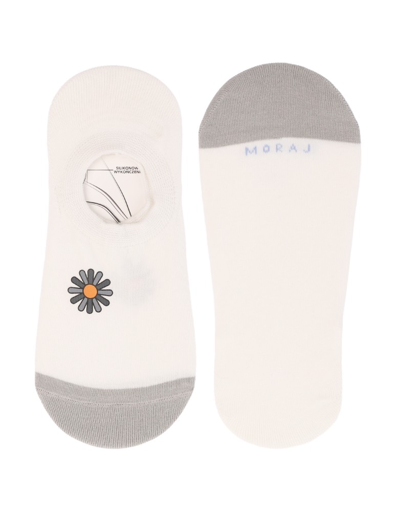 Nowości - Skarpetki damskie niskie stopki kolorowe w stokrotki bawełniane 6-pak WIELOKOLOROWY  - produkt moraj.pl 4