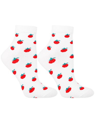 Skarpetki za kostkę - Skarpetki damskie bawełniane do kostki w owocowe wzory 6-pak WIELOKOLOROWY - produkt 3