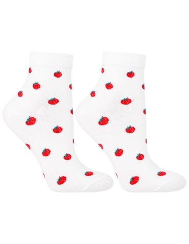 Skarpetki za kostkę - Skarpetki damskie bawełniane do kostki w owocowe wzory 6-pak WIELOKOLOROWY - produkt 5