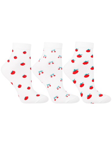 Skarpetki damskie bawełniane do kostki w owocowe wzory 6-pak  - produkt 2