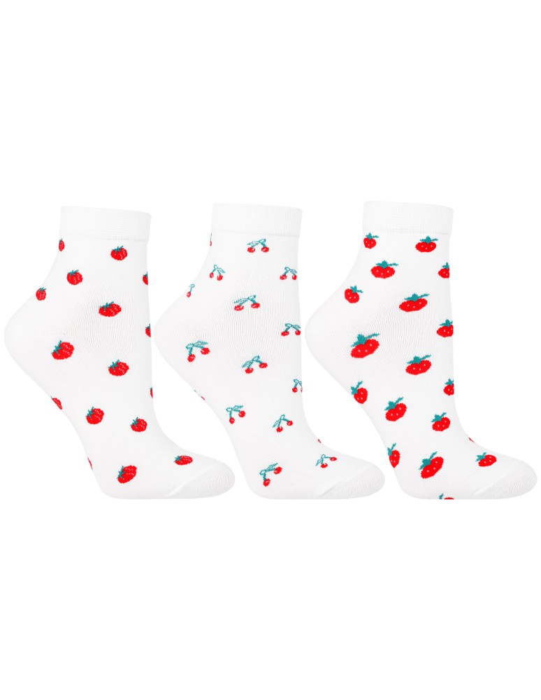 Skarpetki za kostkę - Skarpetki damskie bawełniane do kostki w owocowe wzory 6-pak WIELOKOLOROWY  - produkt moraj.pl 2