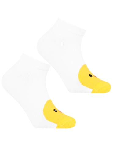 Stopki - Skarpetki dziewczęce stopki bawełniane z uroczym motywem zwierzątek 3-pak WIELOKOLOROWY - produkt 3