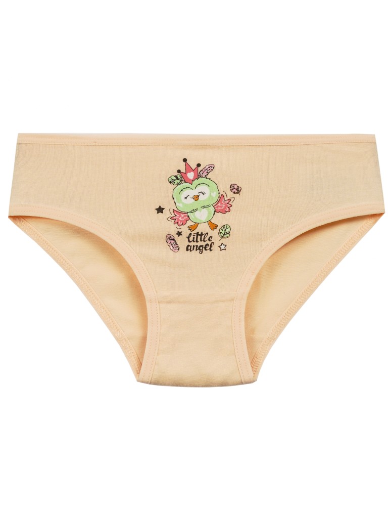 Figi - Majtki figi dla dziewczynki bawełniane z motywem sowy 4-pak WIELOKOLOROWY  - produkt moraj.pl 2