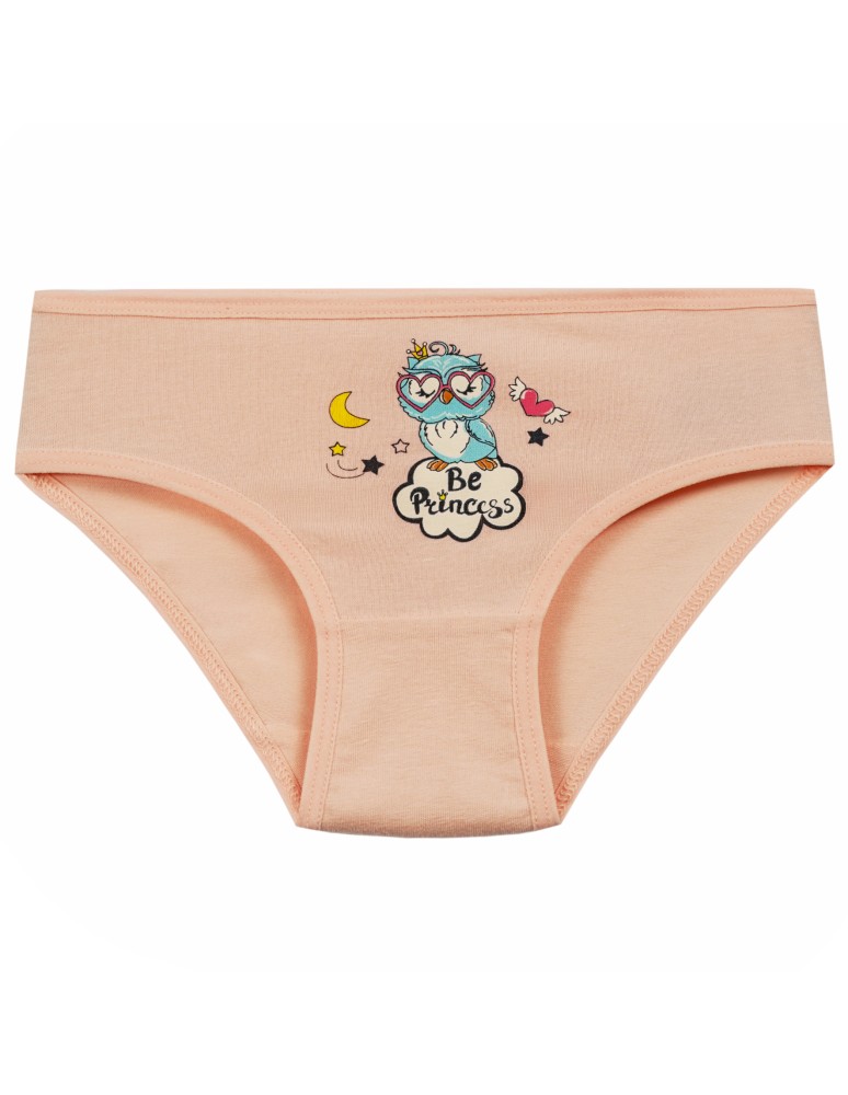 Figi - Majtki figi dla dziewczynki bawełniane z motywem sowy 4-pak WIELOKOLOROWY  - produkt moraj.pl 3