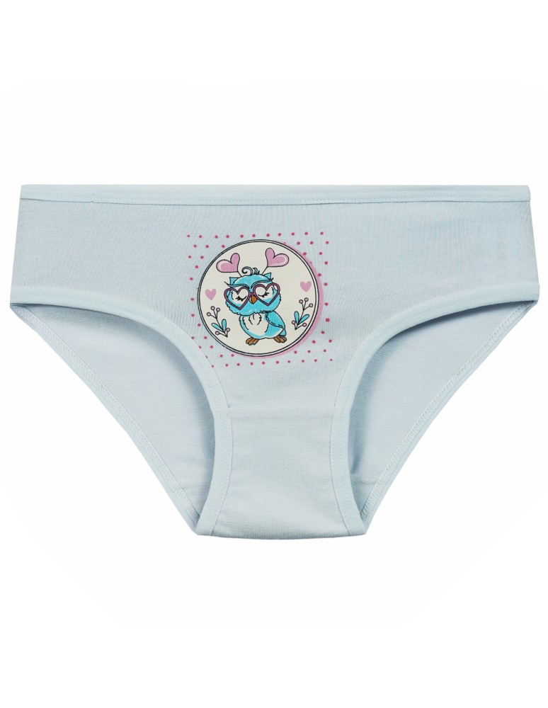 Figi - Majtki figi dla dziewczynki bawełniane z motywem sowy 4-pak WIELOKOLOROWY  - produkt moraj.pl 4