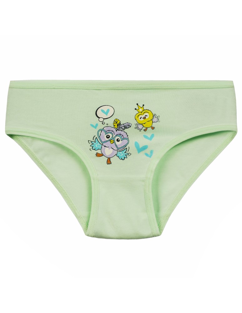 Figi - Majtki figi dla dziewczynki bawełniane z motywem sowy 4-pak WIELOKOLOROWY  - produkt moraj.pl 5