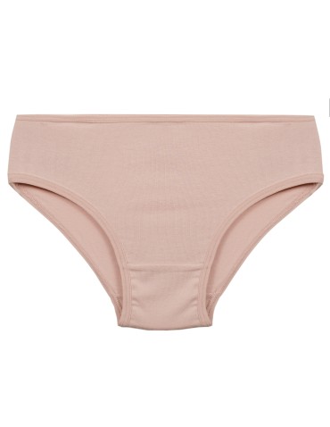 Figi - Majtki figi dziewczęce bawełniane gładkie i z panterkowym motywem 3-pak WIELOKOLOROWY - produkt 3