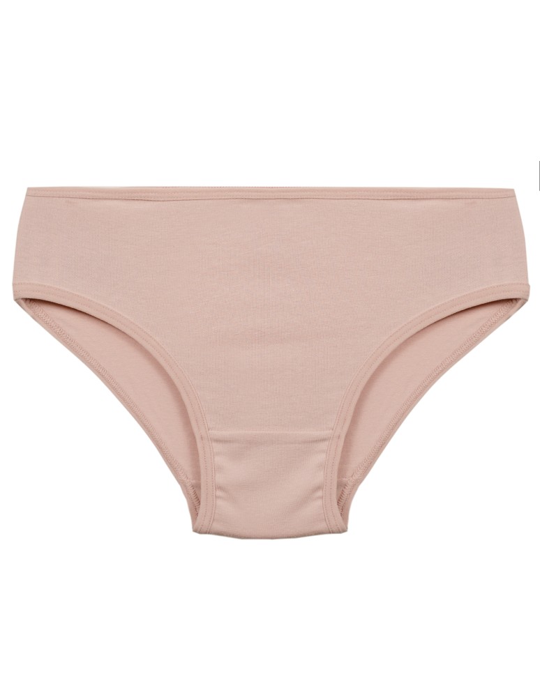 Figi - Majtki figi dziewczęce bawełniane gładkie i z panterkowym motywem 3-pak WIELOKOLOROWY  - produkt moraj.pl 3