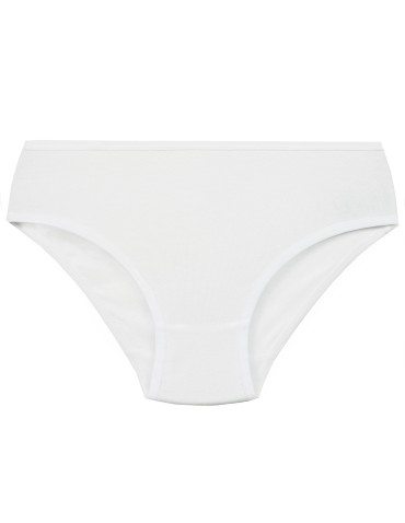 Figi - Majtki figi dziewczęce bawełniane gładkie i z panterkowym motywem 3-pak WIELOKOLOROWY - produkt 4