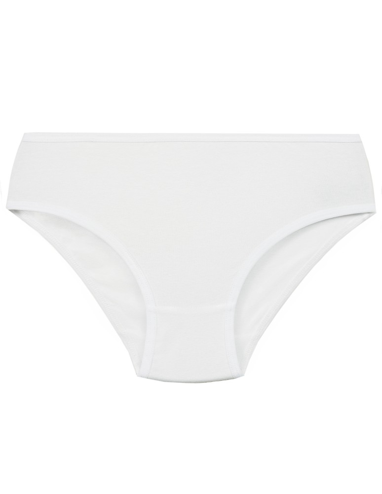 Figi - Majtki figi dziewczęce bawełniane gładkie i z panterkowym motywem 3-pak WIELOKOLOROWY  - produkt moraj.pl 4