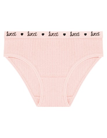 Majtki figi dla dziewczynki bawełniane w prążek 6-pak  - produkt 2