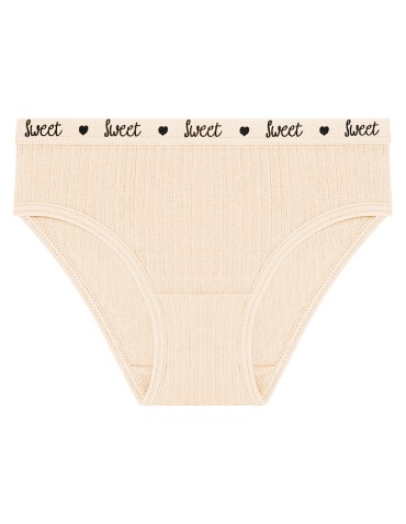 Figi - Majtki figi dla dziewczynki bawełniane w prążek 6-pak WIELOKOLOROWY - produkt 3