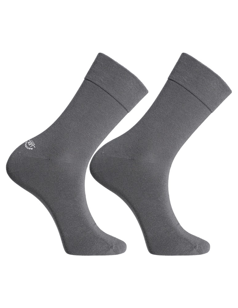 Skarpetki długie - Skarpety męskie garniturowe z naturalnym lnem długie 6-pak WIELOKOLOROWY - produkt moraj.pl 4