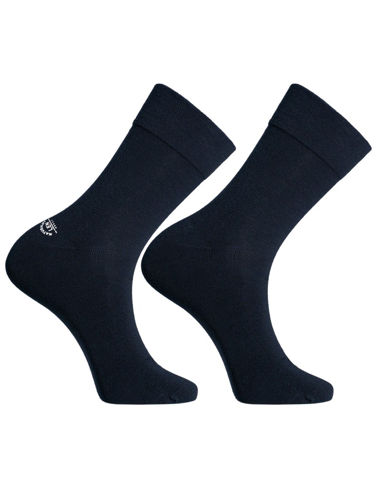 Skarpetki długie - Skarpety męskie garniturowe z naturalnym lnem długie 6-pak WIELOKOLOROWY - produkt moraj.pl 5