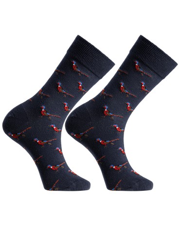 Skarpetki długie - Skarpetki męskie casual z motywem zwierzęcym bawełniane 4-pak WIELOKOLOROWY - produkt 4